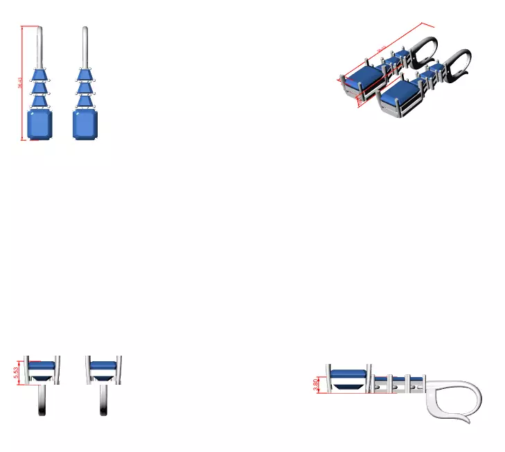 Diamond Hoop Drops Earrings 3dm stl renders animation videos 3D print model_1