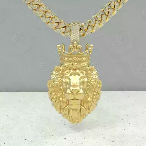 Crown head Lion