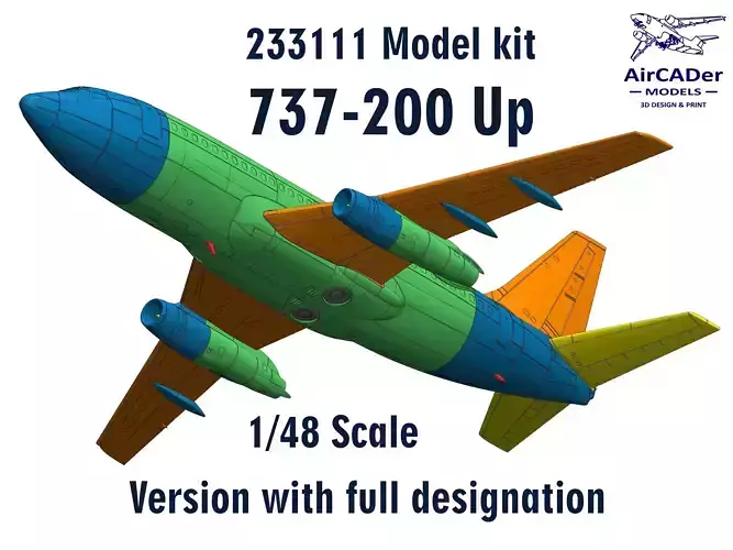 233111 Model kit Boeing 737-200 Up 3D print model