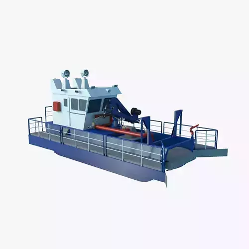 Trash Skimmer Boat 3D model