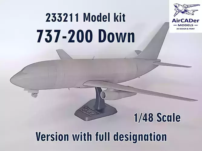 233211 Model kit Boeing 737-200 Down 3D print model