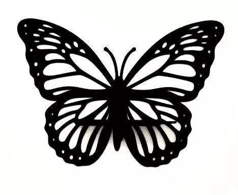Butterfly Wall Decor Shelf 3D model