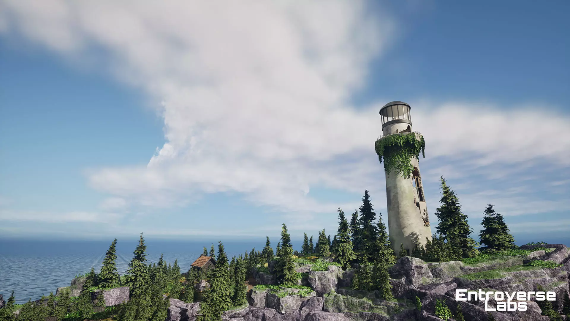 Abandoned Lighthouse Island - Unreal Engine  Low-poly 3D model_22