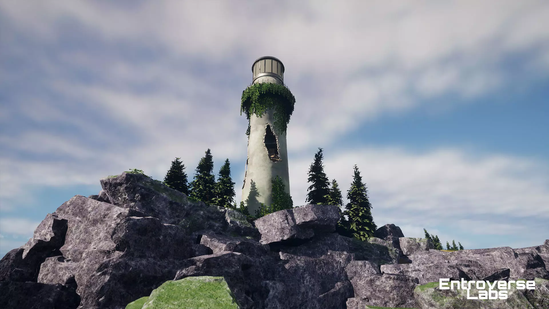 Abandoned Lighthouse Island - Unreal Engine  Low-poly 3D model_3