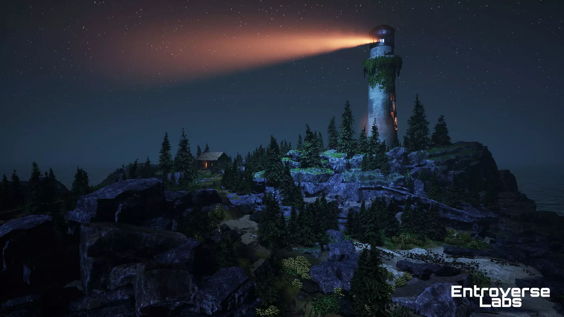 Abandoned Lighthouse Island - Unreal Engine  Low-poly 3D model_2