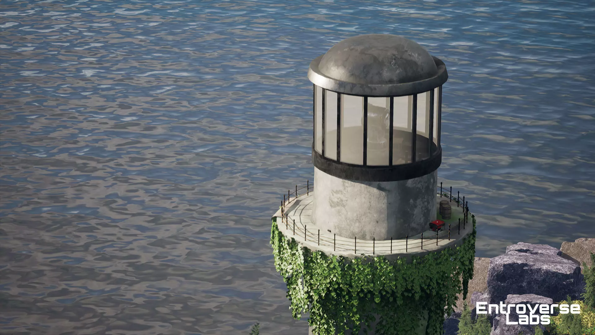 Abandoned Lighthouse Island - Unreal Engine  Low-poly 3D model_8