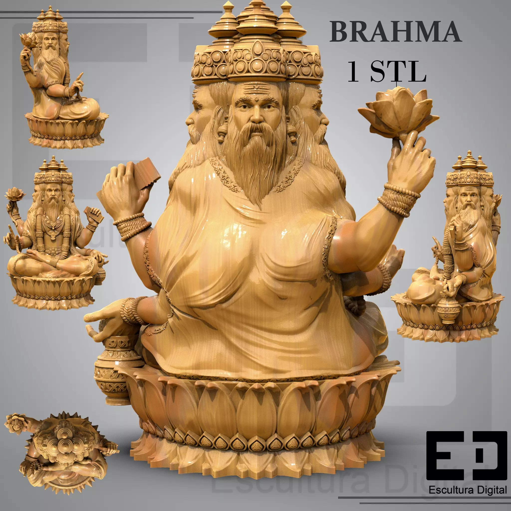 Brahma 3D print model_3