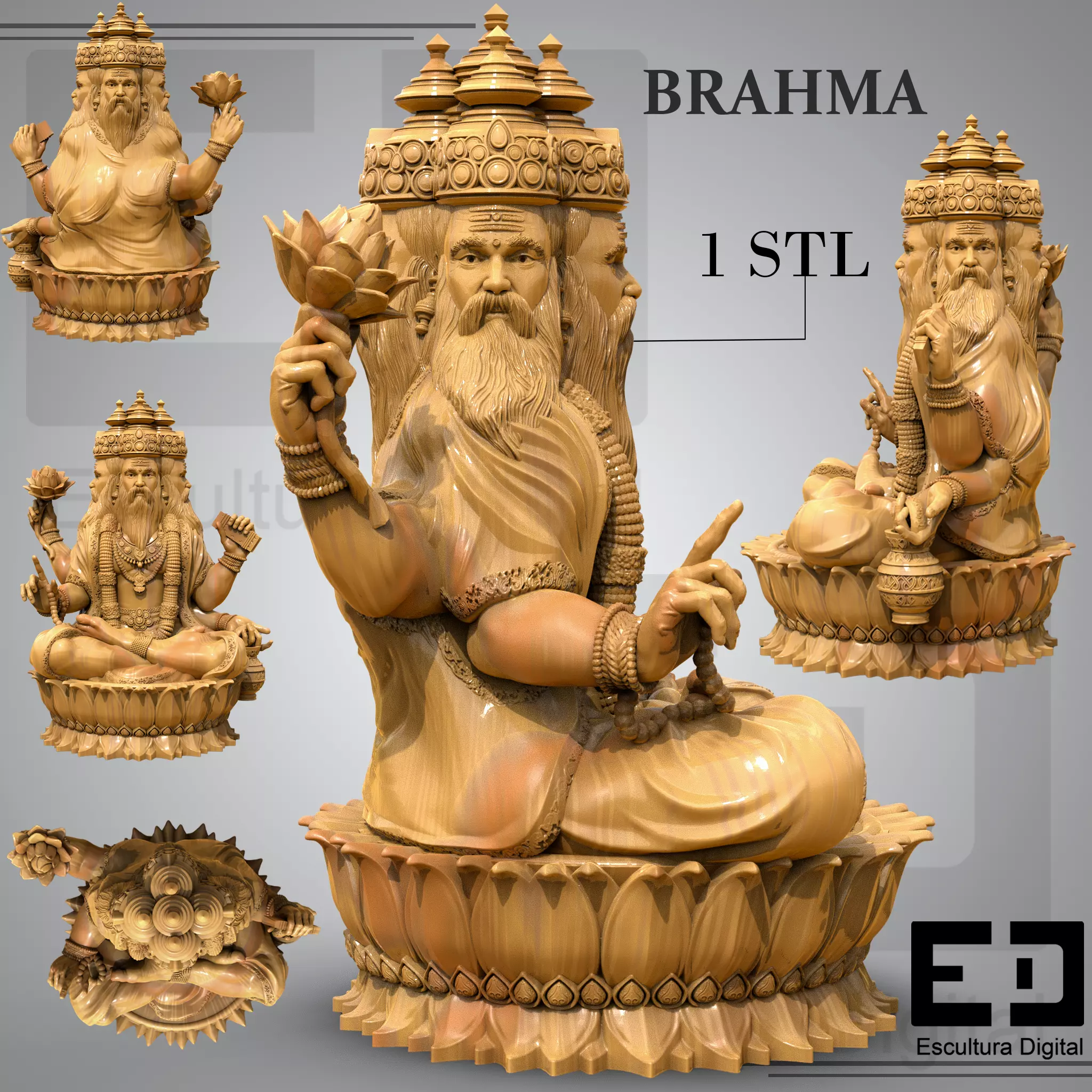 Brahma 3D print model_2