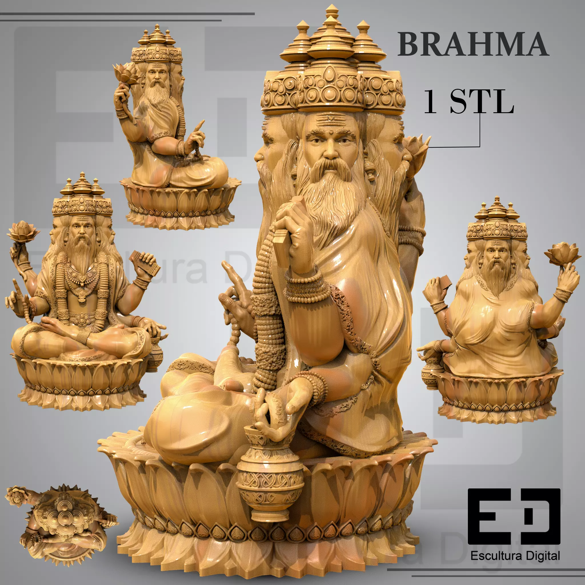 Brahma 3D print model_4