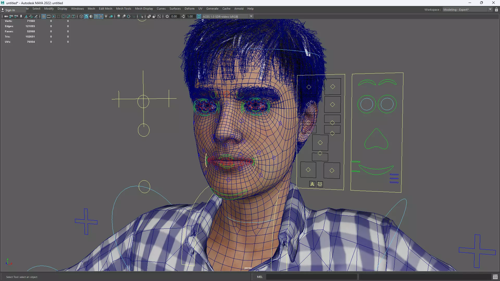 Young Thoughtful 3D Male Character Rigged Low-poly 3D model_18
