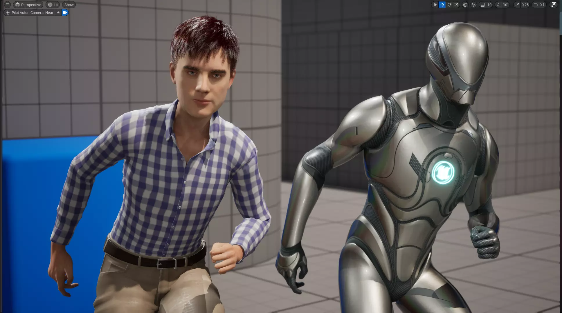 Young Thoughtful 3D Male Character Rigged Low-poly 3D model_20