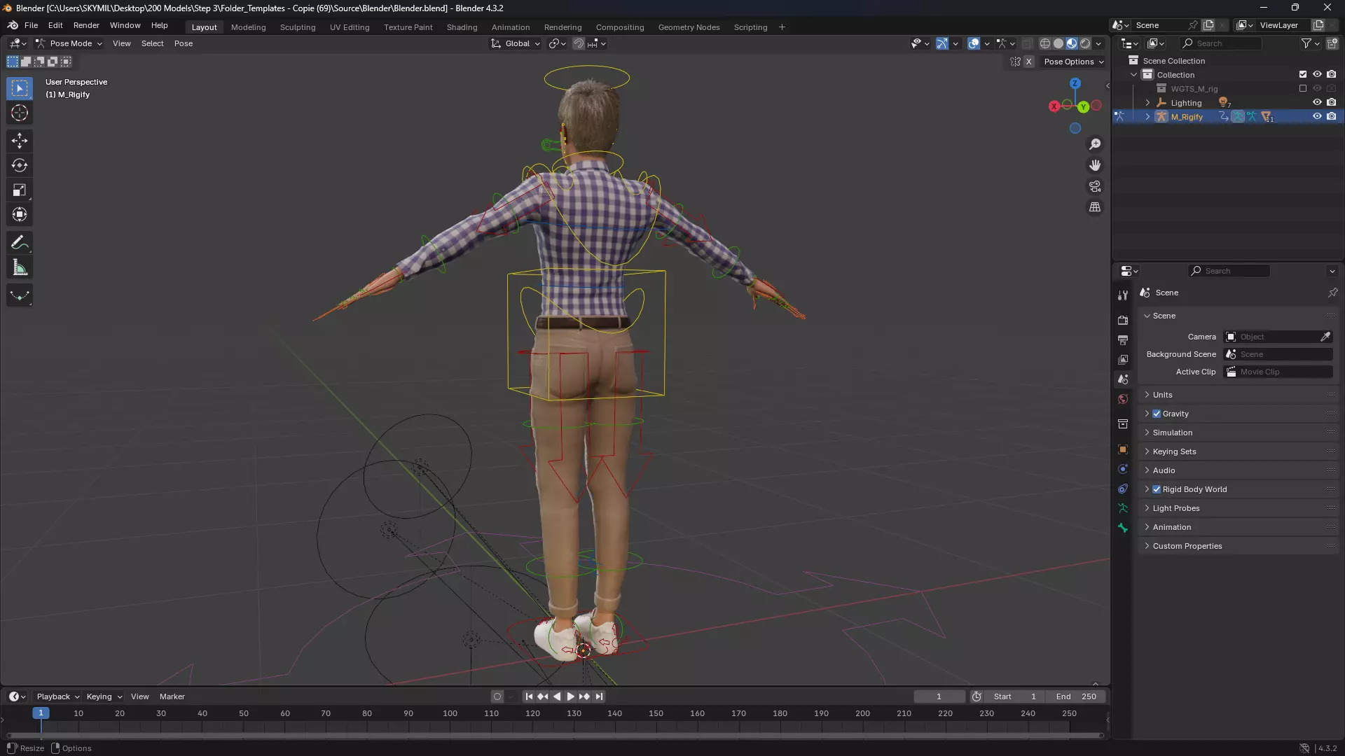 Young Thoughtful 3D Male Character Rigged Low-poly 3D model_14