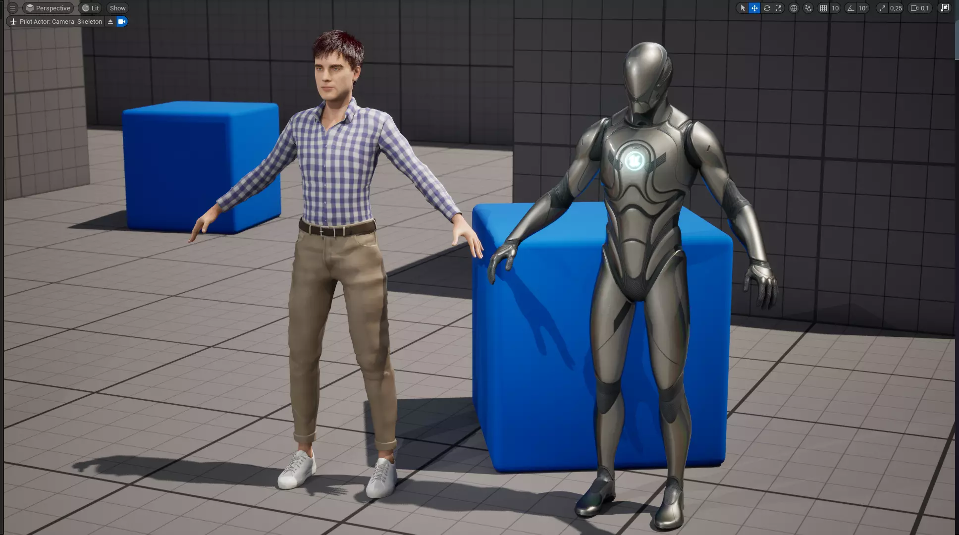 Young Thoughtful 3D Male Character Rigged Low-poly 3D model_22