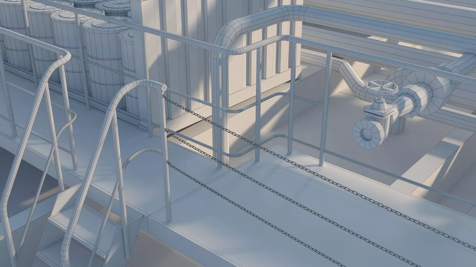 Bunker Tanker Vessel Detailed 3D Model 3D model_21