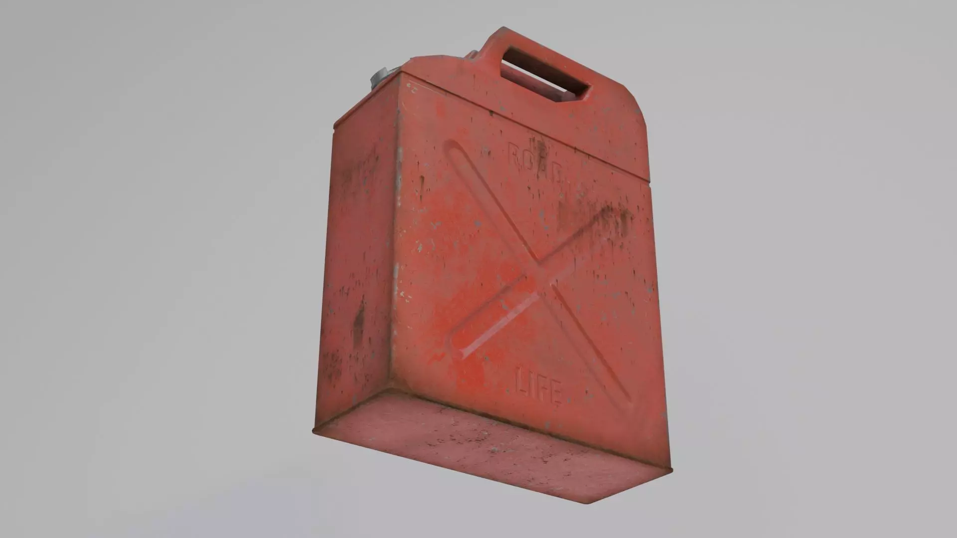 Jerrycan Low-poly 3D model_6