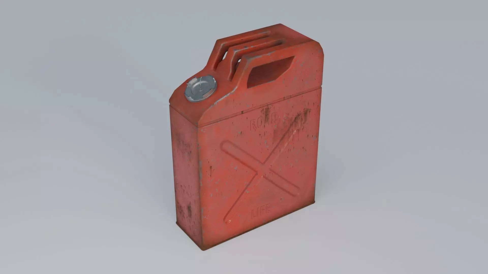 Jerrycan Low-poly 3D model_4