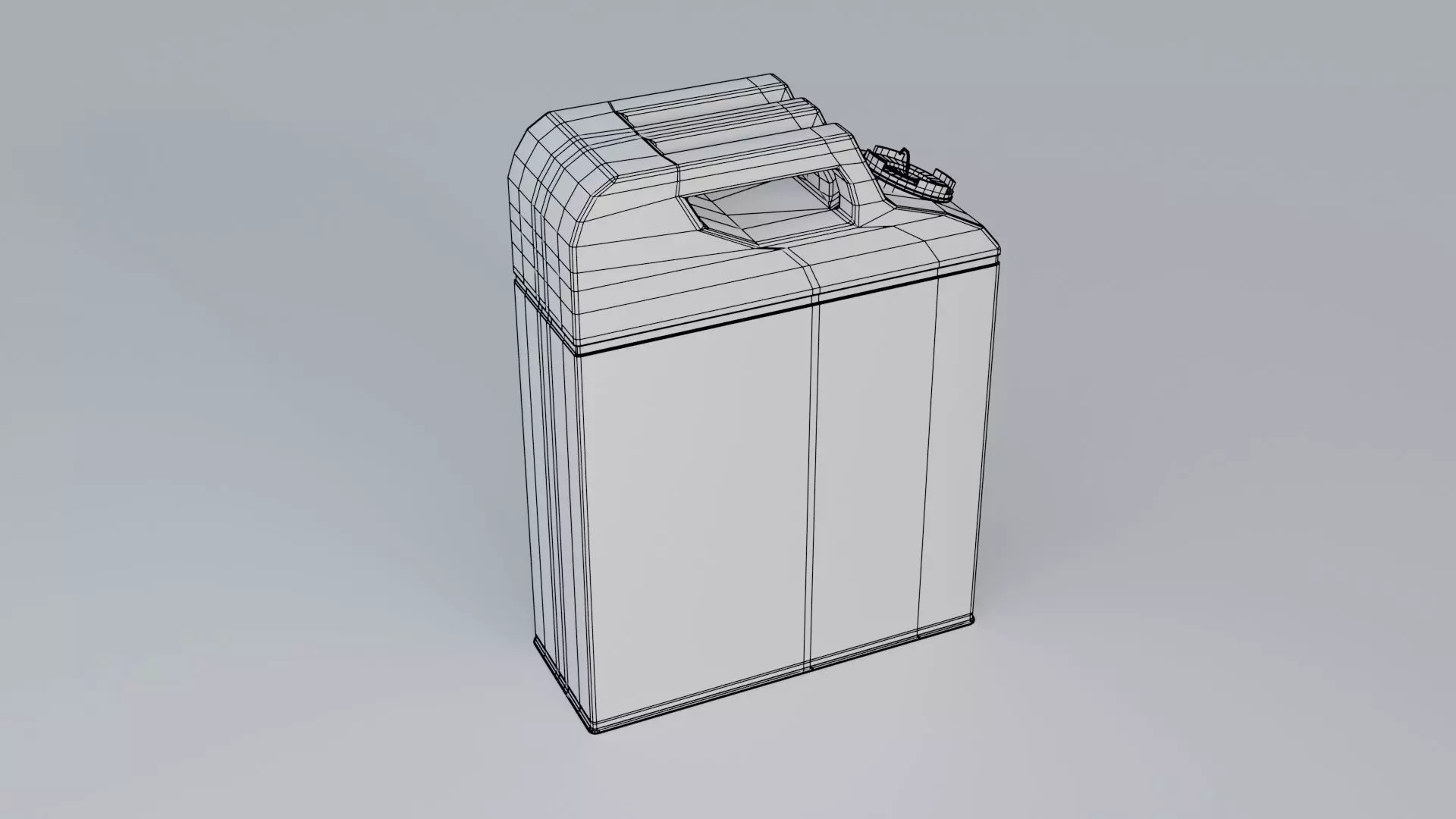 Jerrycan Low-poly 3D model_16