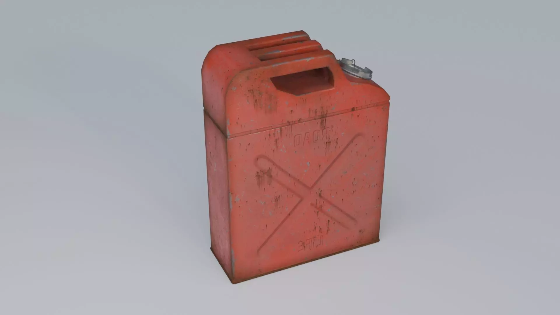 Jerrycan Low-poly 3D model_5