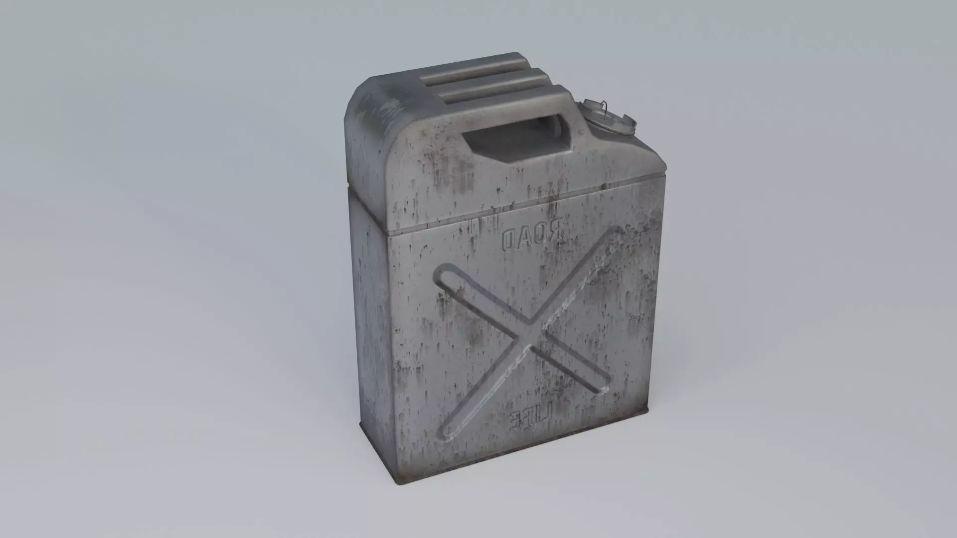 Jerrycan Low-poly 3D model_12