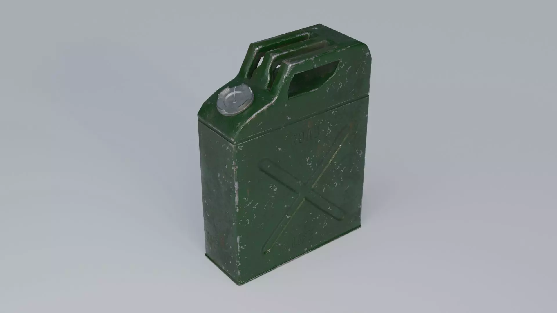 Jerrycan Low-poly 3D model_13