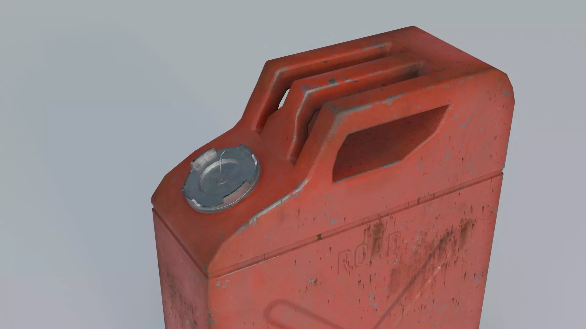 Jerrycan Low-poly 3D model_7