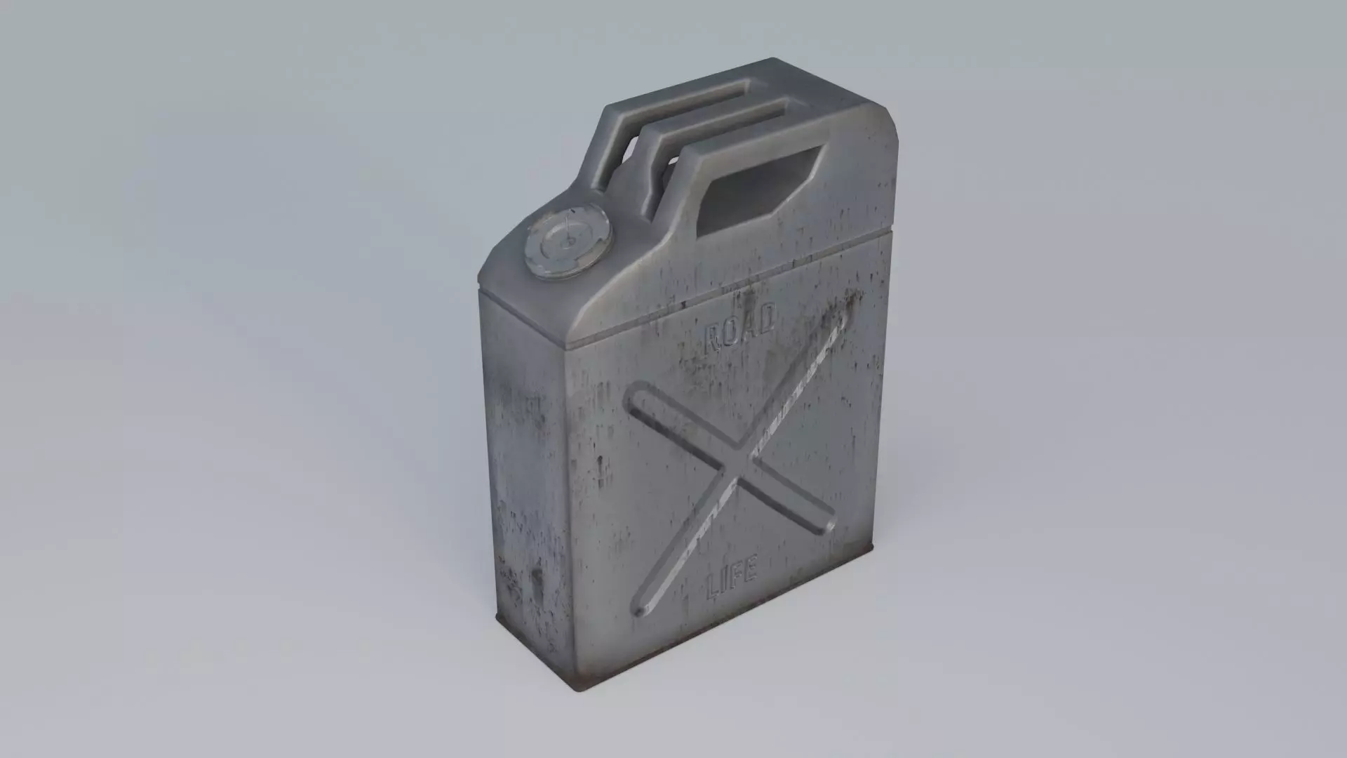 Jerrycan Low-poly 3D model_11