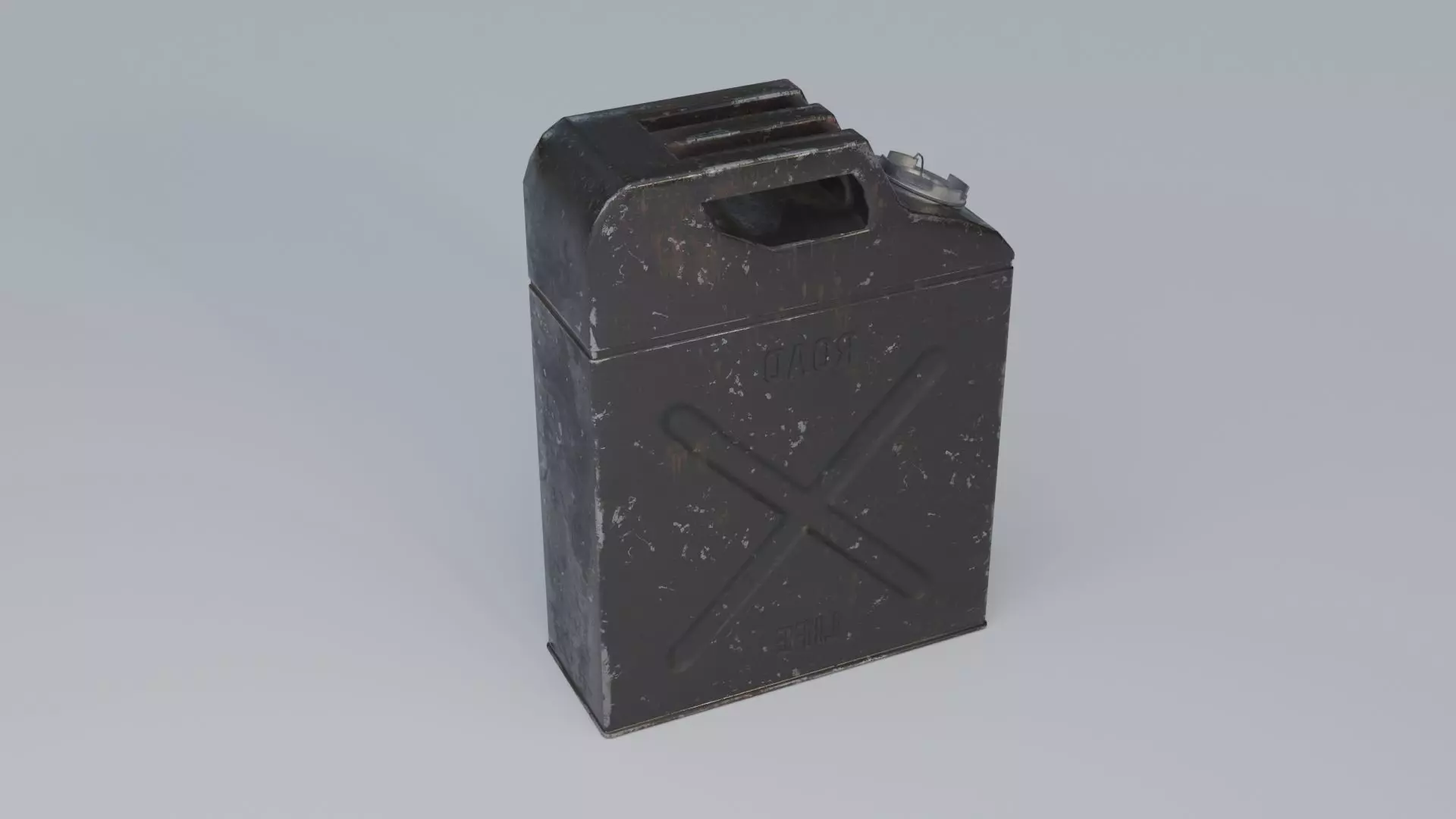 Jerrycan Low-poly 3D model_10
