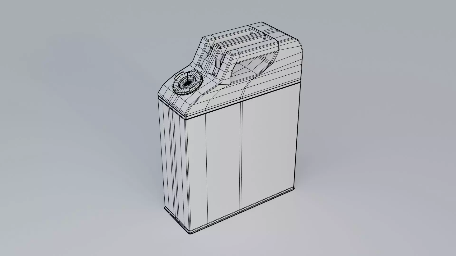 Jerrycan Low-poly 3D model_15