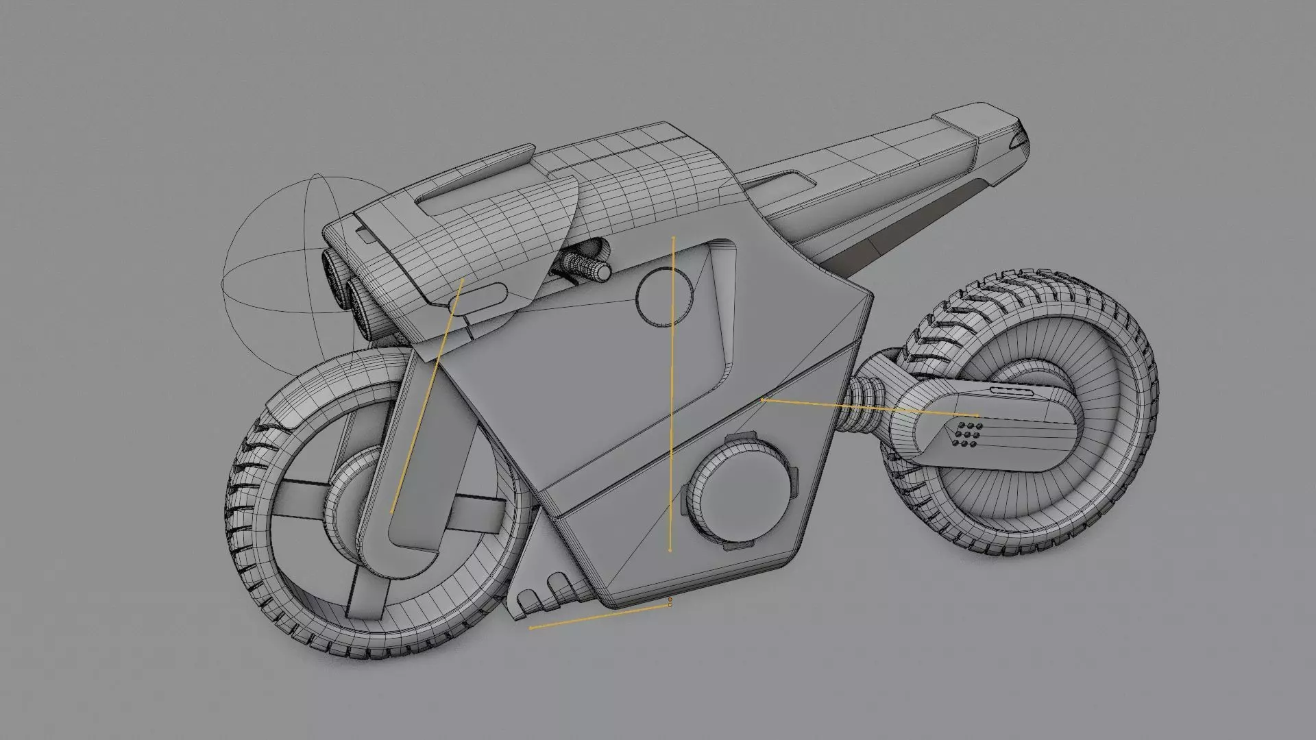 CYBER BIKE-01 Rigged 3D model_40