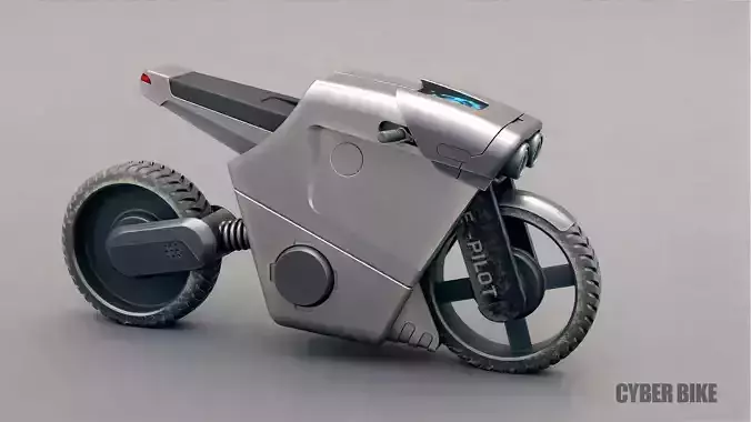 CYBER BIKE-01 Rigged