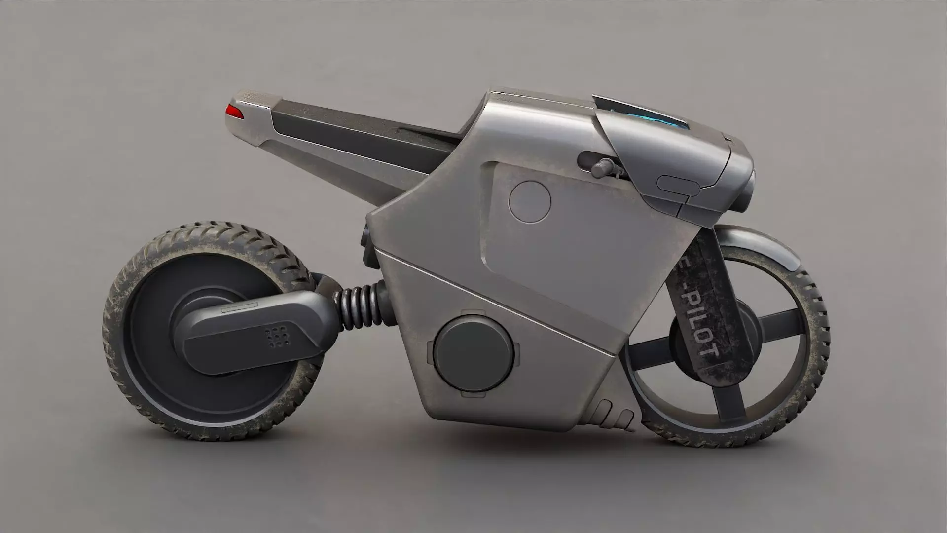 CYBER BIKE-01 Rigged 3D model_2
