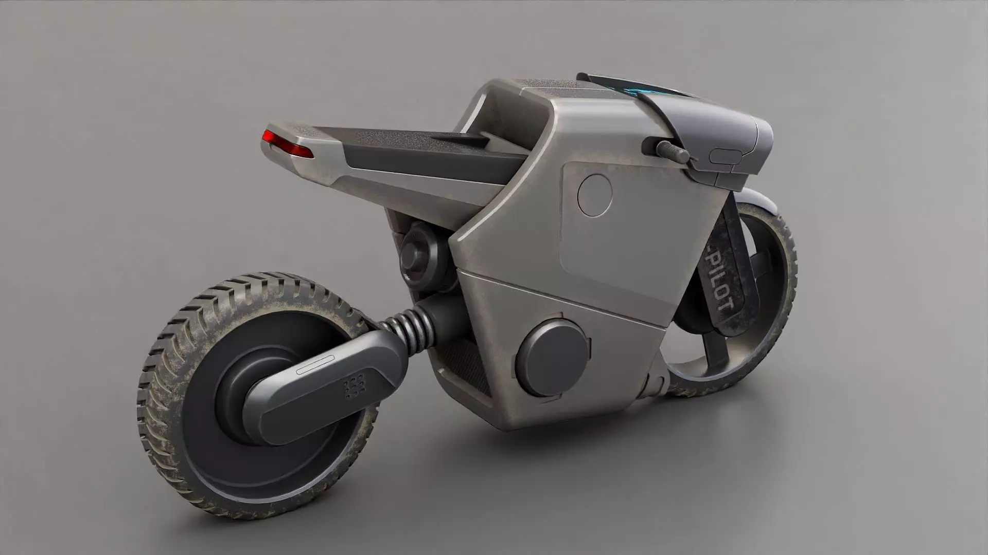 CYBER BIKE-01 Rigged 3D model_5