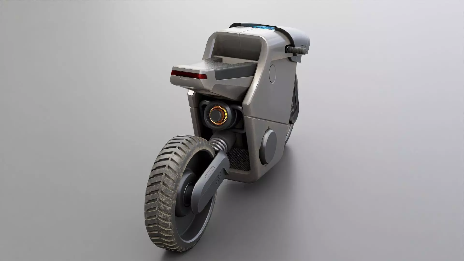CYBER BIKE-01 Rigged 3D model_8
