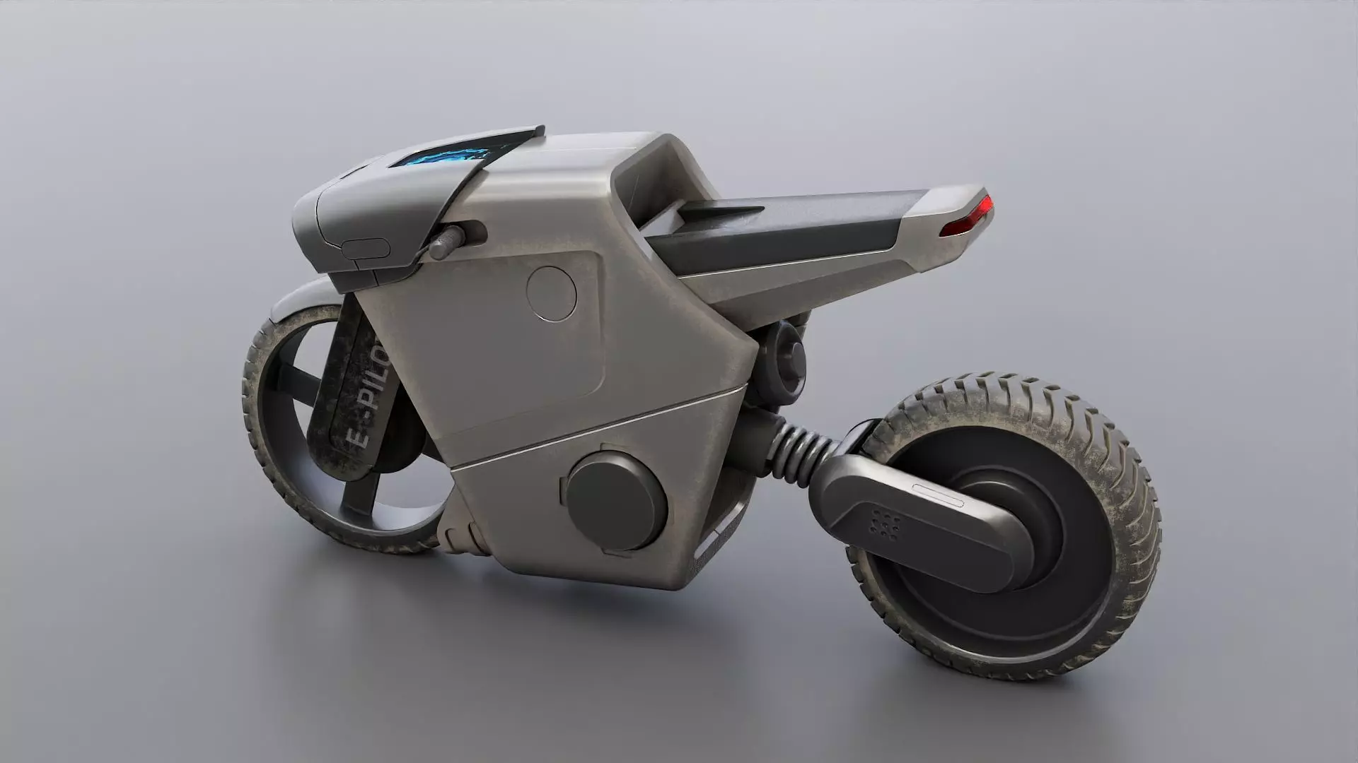 CYBER BIKE-01 Rigged 3D model_15