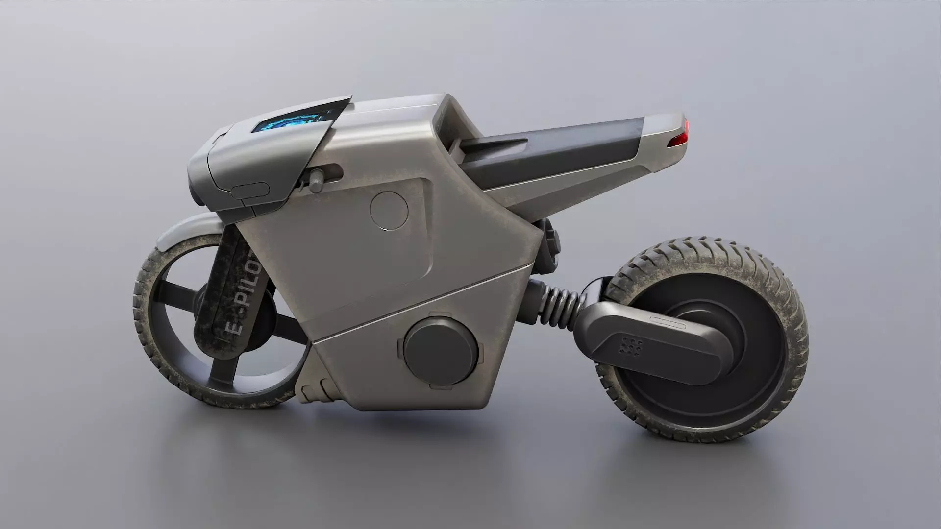 CYBER BIKE-01 Rigged 3D model_16