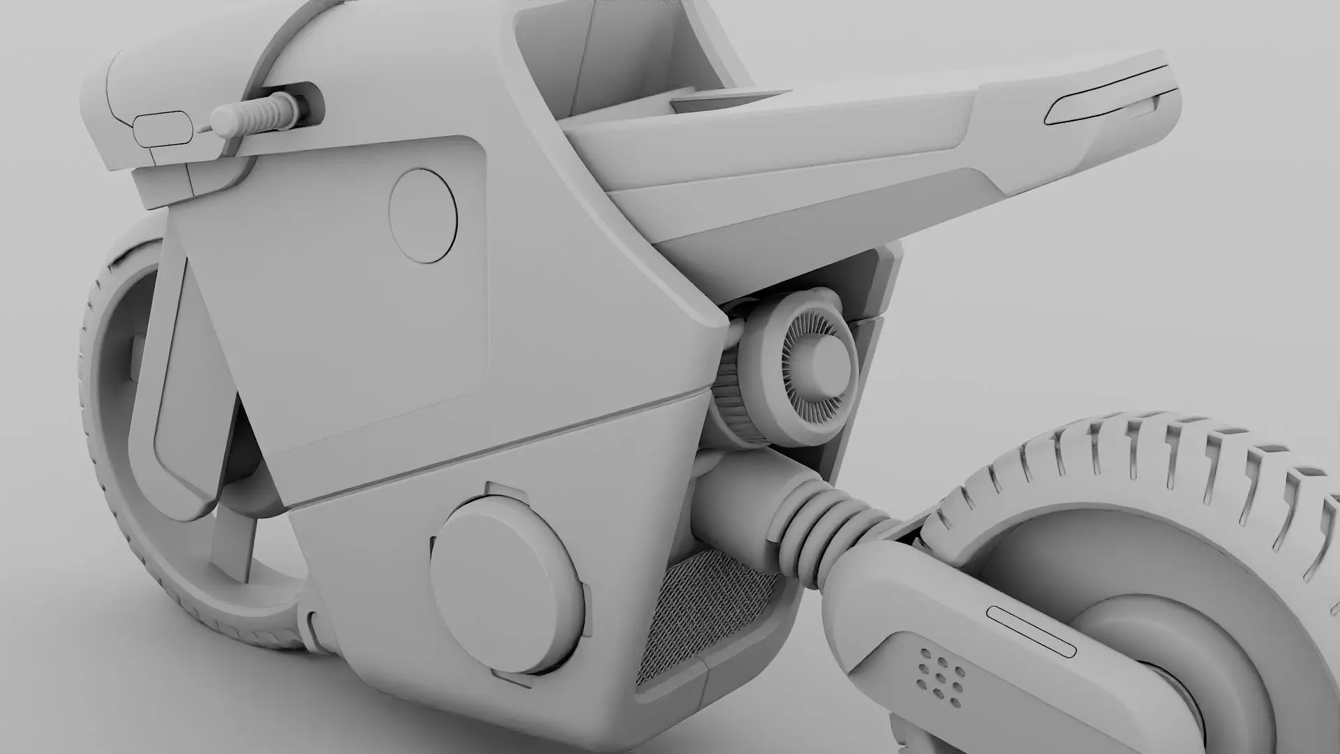 CYBER BIKE-01 Rigged 3D model_32