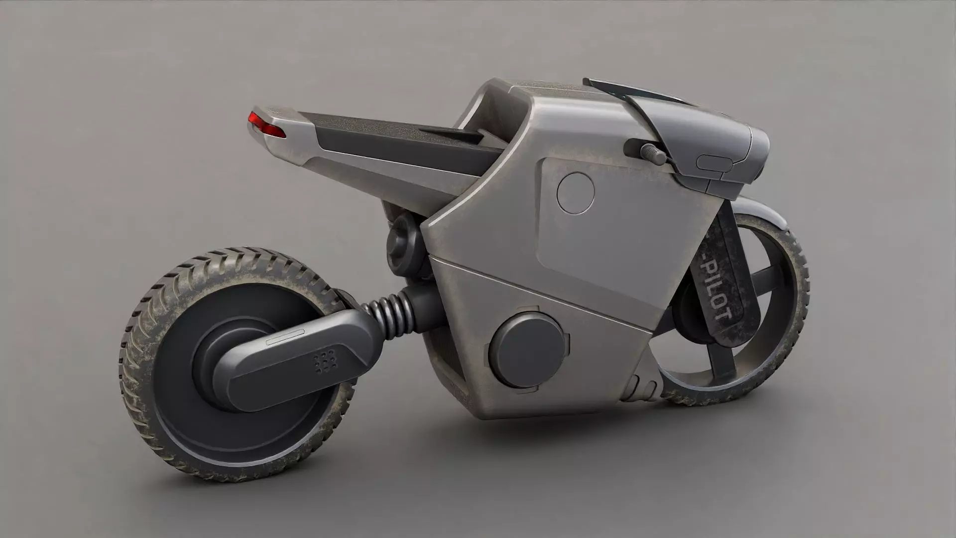 CYBER BIKE-01 Rigged 3D model_4
