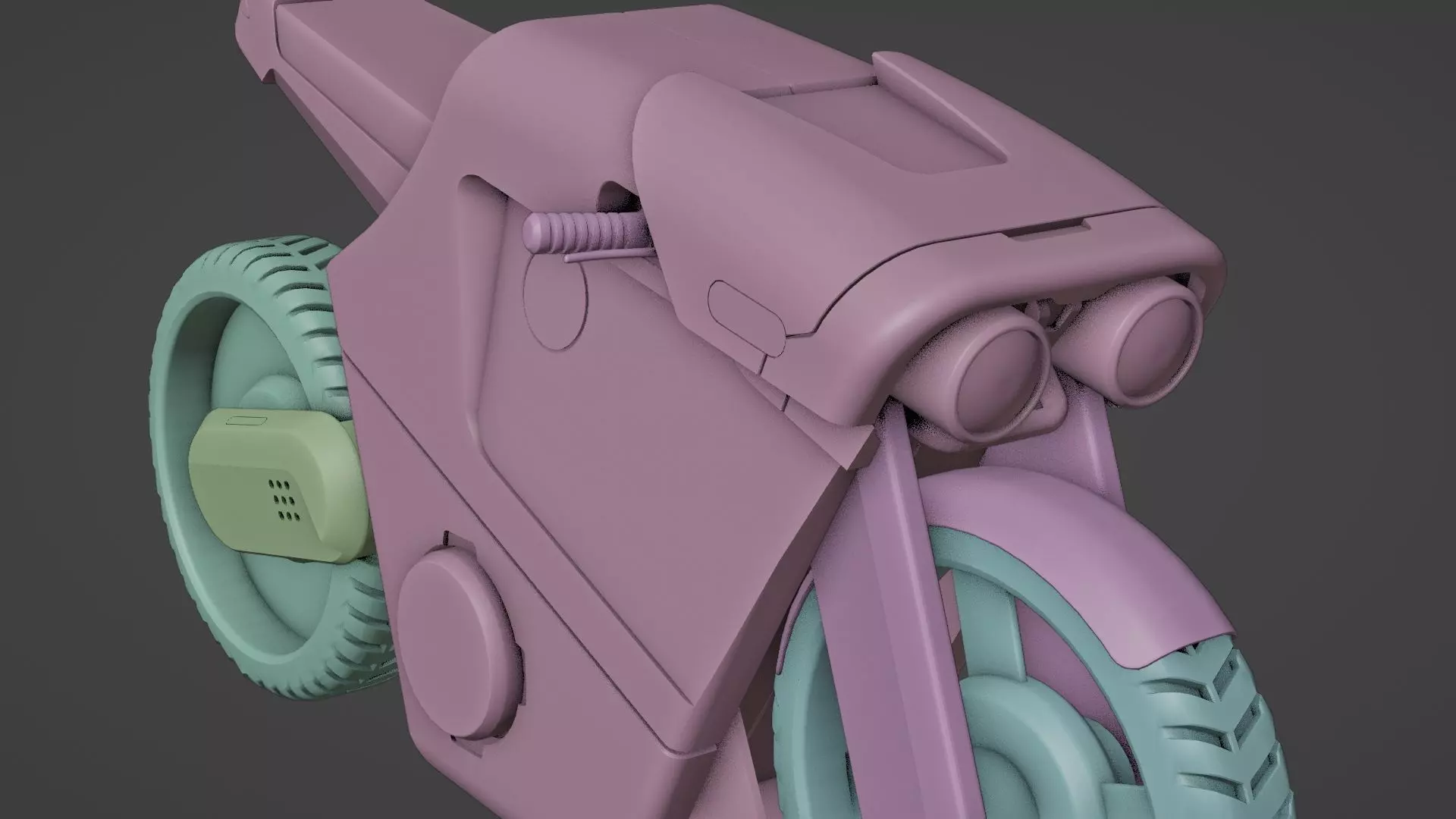 CYBER BIKE-01 Rigged 3D model_37