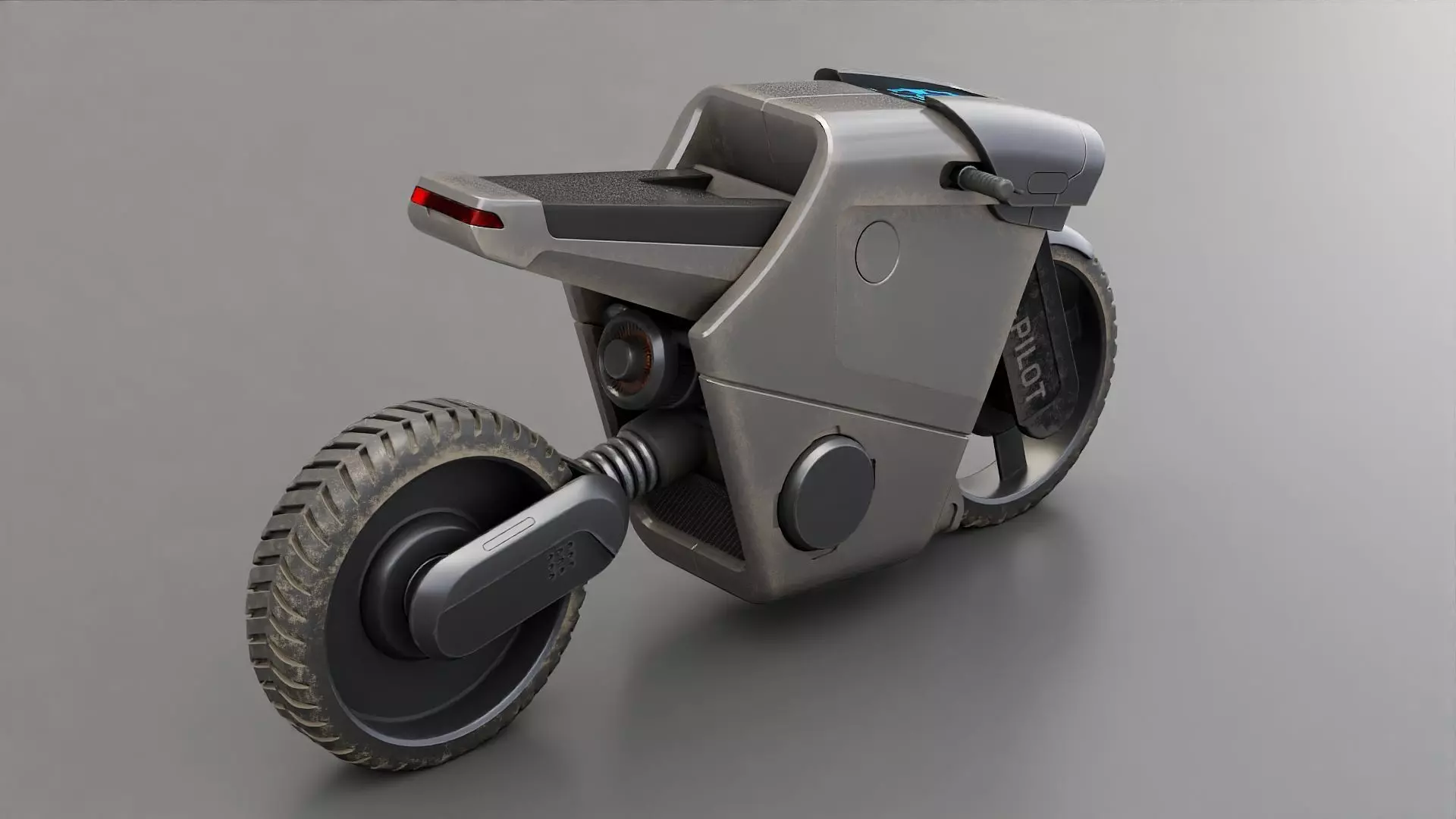 CYBER BIKE-01 Rigged 3D model_6