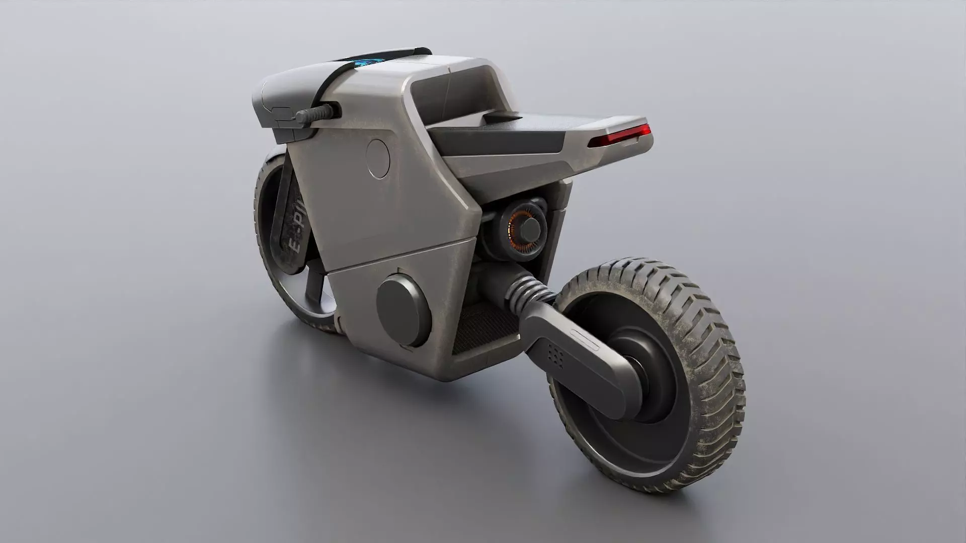 CYBER BIKE-01 Rigged 3D model_13