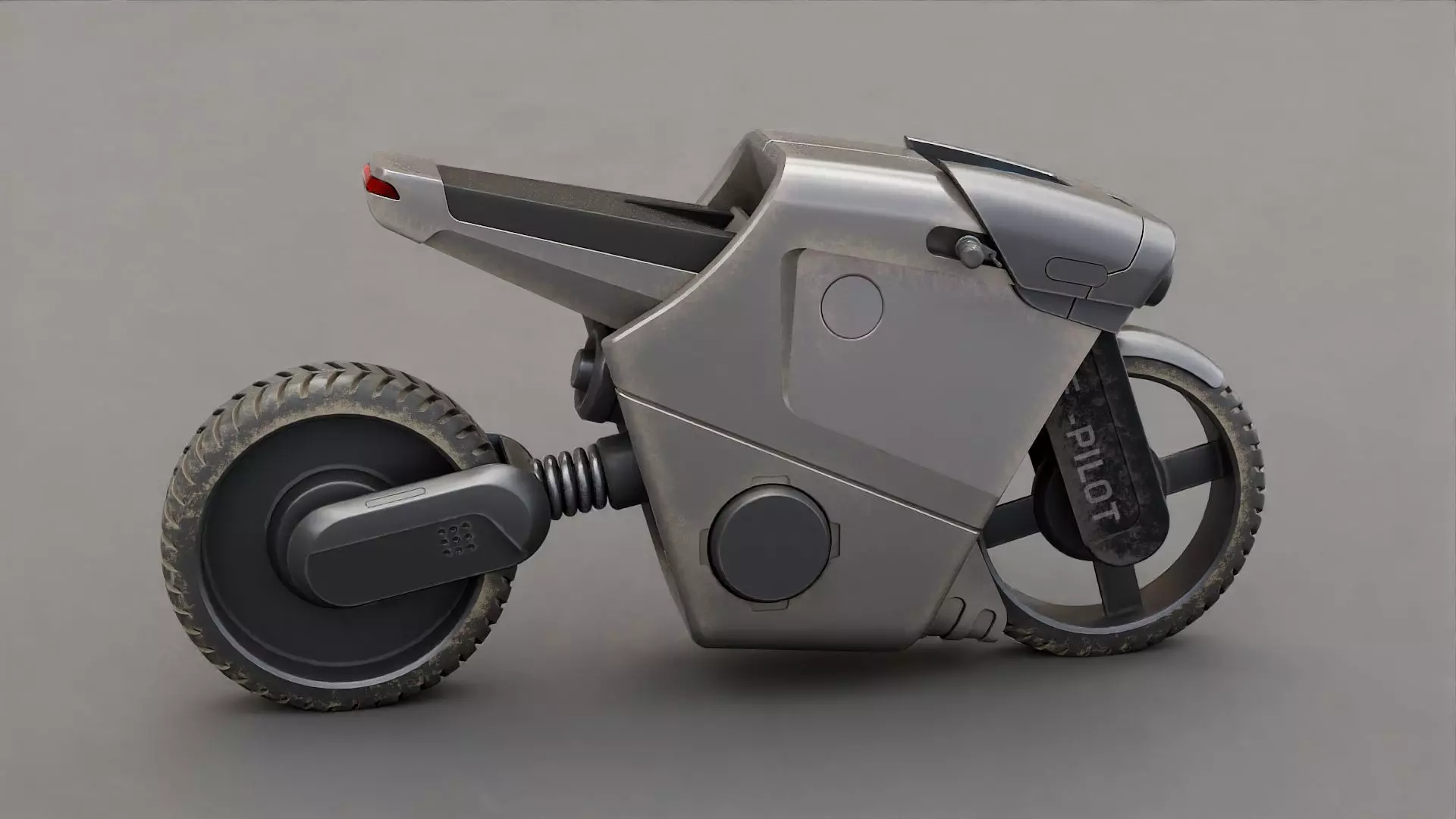CYBER BIKE-01 Rigged 3D model_3