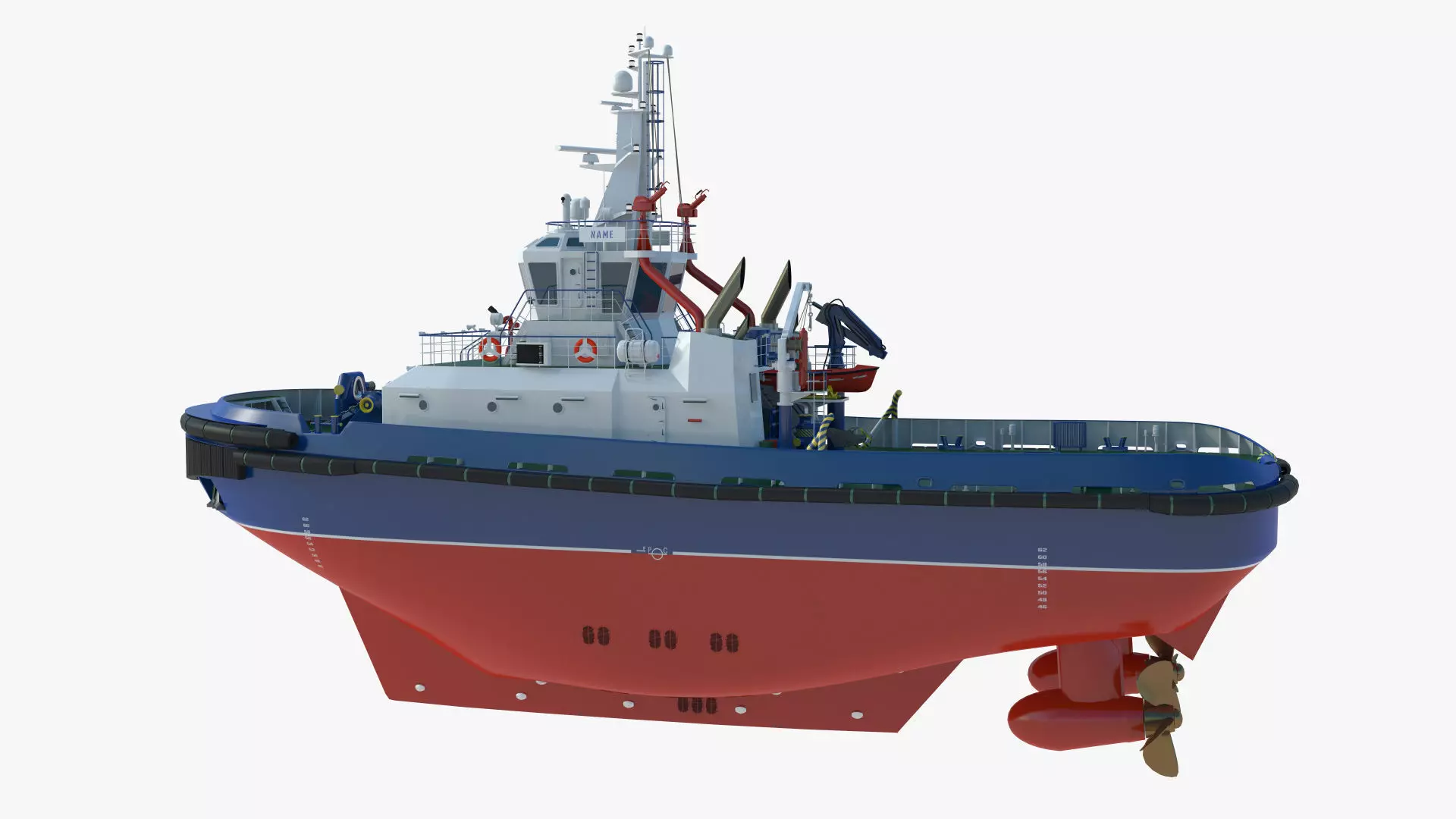 Icebreaker Harbor Tug  Realistic Detailed 3D Model 3D model_2