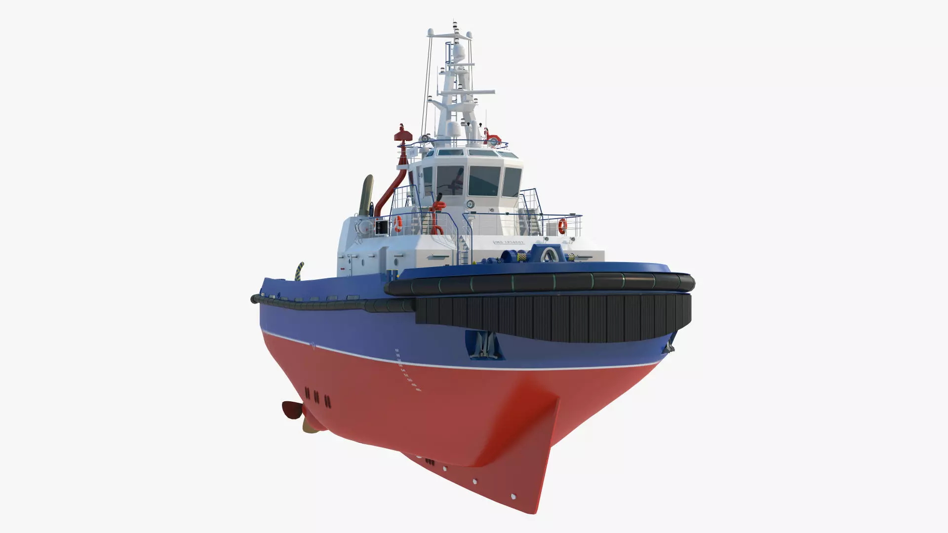 Icebreaker Harbor Tug  Realistic Detailed 3D Model 3D model_1