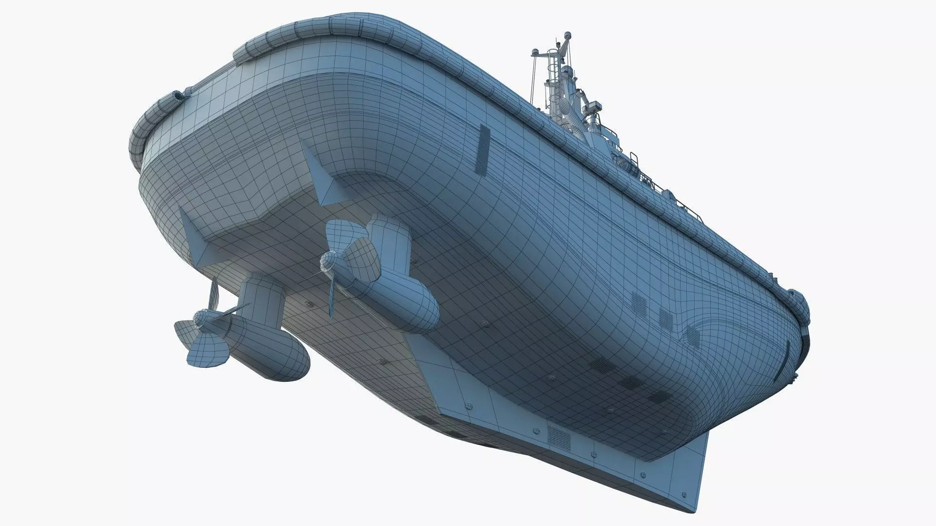 Icebreaker Harbor Tug  Realistic Detailed 3D Model 3D model_11