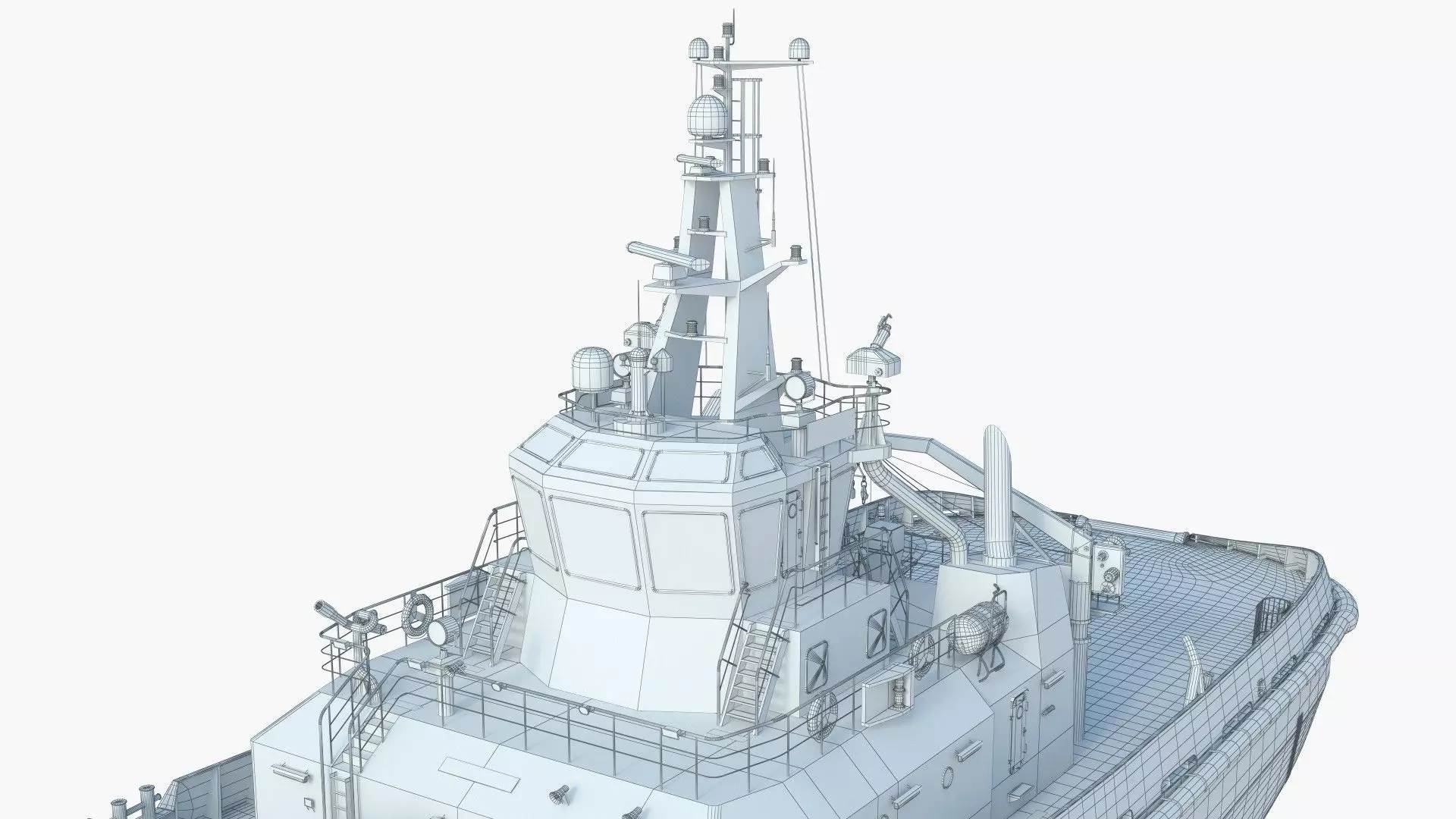 Icebreaker Harbor Tug  Realistic Detailed 3D Model 3D model_14