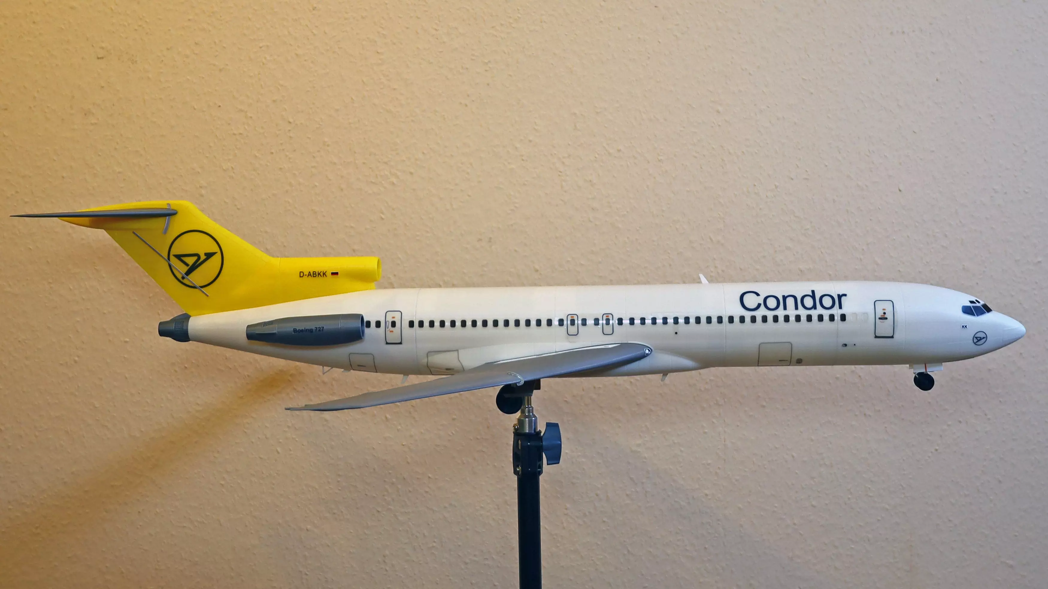 26801 Model kit Boeing 727-200 Down 3D print model_7