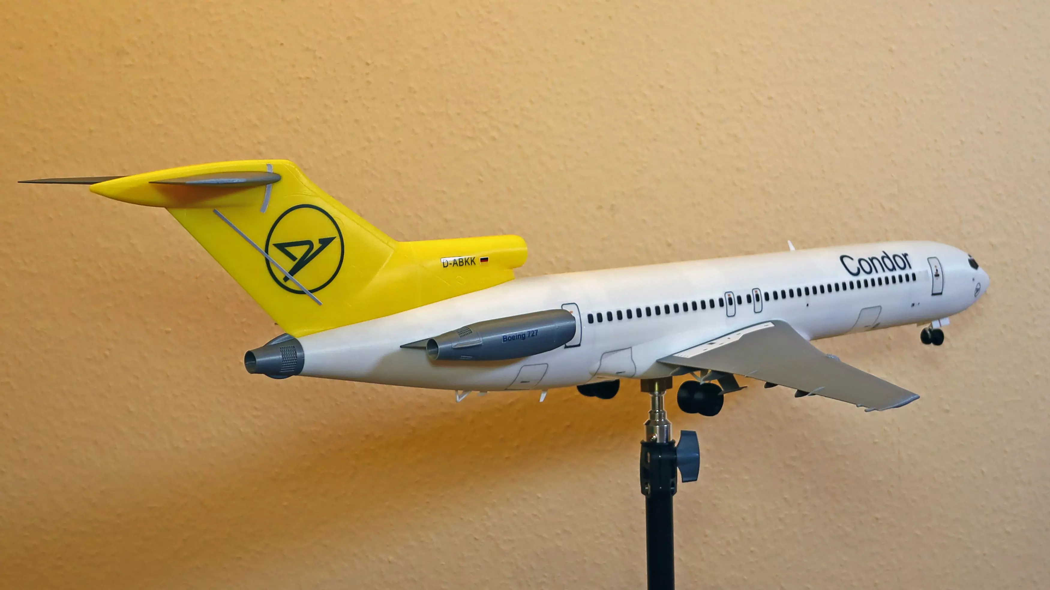 26801 Model kit Boeing 727-200 Down 3D print model_6