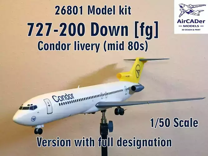 26801 Model kit Boeing 727-200 Down