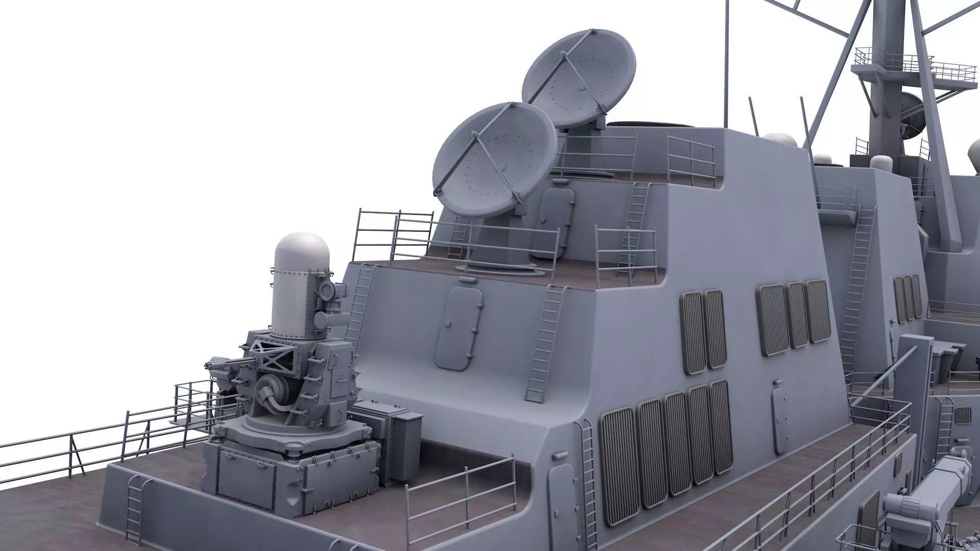 USS Mustin 3D model_3