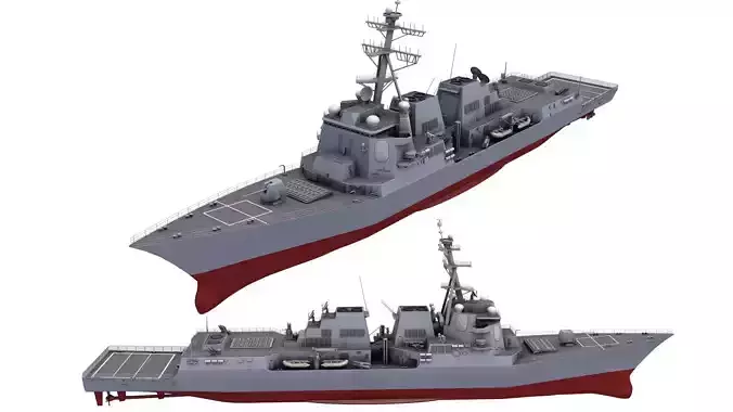 USS Mustin 3D model